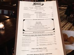 菜单-Keens Steakhouse