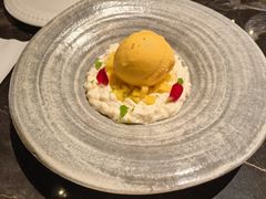 芝士米布丁配芒果雪芭-LESCEDARS Brasserie Bistro香柏树