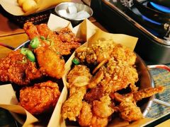 炸鸡翅一半一半-富乐满韩国正宗炸鸡韩国料理(虹泉路店)