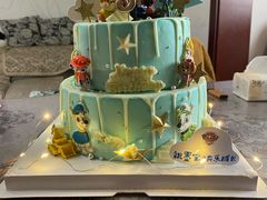 -咖咖熊蛋糕定制·英国蓝风车动物性淡奶油