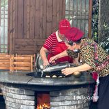 青城山脚下柴火鸡 爬完山直接来这干饭 
