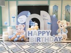 -团子宝宝宴派对百日宴生日布置策划·求婚策划·气球布置别墅民宿