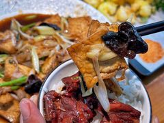 葱烧豆腐-食鸡公社辣子鸡·潍坊菜·烧烤