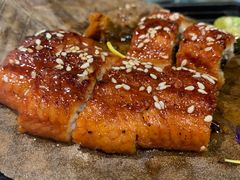 碳烤蒲叶烧鳗鱼-蜜桃花开·中西融合菜E&W(南长街店)