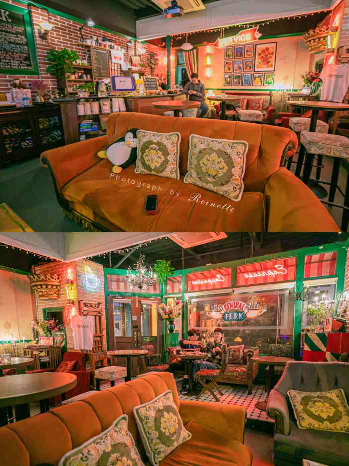 the friends cafe老友记主题店(哈尔滨路店)-"#咖啡馆探店之旅# 等snh