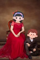 -时光纪亲子全家福照相馆(静安店母女写真父母纪念照)