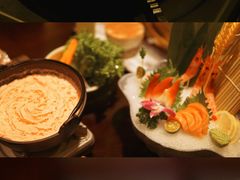 粉色奶油咖喱锅-龙神·炭烧酒场深夜食堂(新街口店)