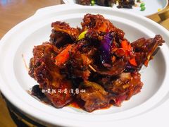 鱼香茄子焖鸭架-顺承小院儿