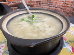 窝蛋牛肉粥-芳姨广东砂锅粥(张庄路店)