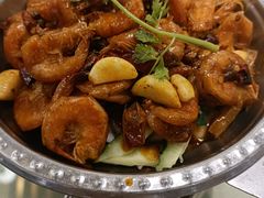 干锅基围虾-刘胖子家常菜·蹄花焖藕(中央花园店)