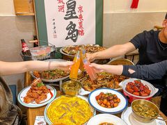 -东来菜馆•手抓海鲜家常菜•海鲜锅贴(鸽子窝店)