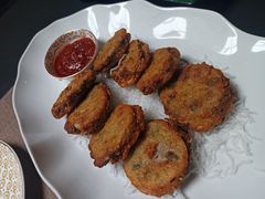 香炸荠菜莲藕夹-曾宴·楚菜(湖北省博物馆店)