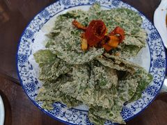 面拖桑树叶-天台徐家小吃