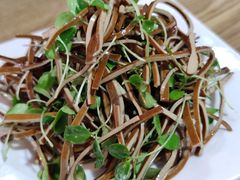 香椿苗拌黑豆腐丝-闻道食府烙饼卷带鱼(原车耳营店原大觉寺店)