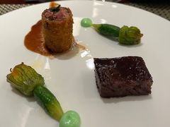 法式鸭肝乳鸽卷-上海兴国宾馆香樟园西餐厅