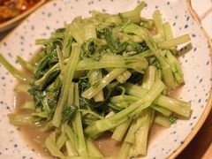 虾酱空心菜-十面欢腾·海鲜面·台式Bistro(长乐路店)