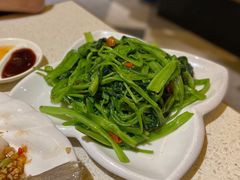 虾酱啫通菜梗-香港新发烧腊茶餐厅(书城店)