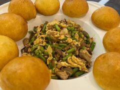 蒜苔鸡蛋-李连贵熏肉大饼(太行山路分店)