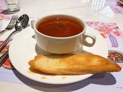 罗宋汤配奶香片-半秋山西餐厅(巴南万达广场店)