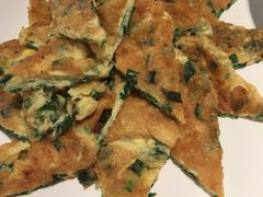 韭菜煎土鸡蛋脯-莫干山郡安里度假酒店-桃尖中餐厅