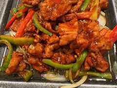 铁板黑椒牛柳-昱德来·天津菜·渤海湾小海鲜(华夏店)