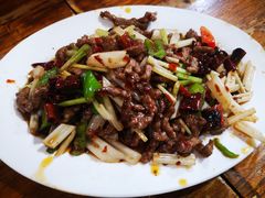 芹菜炒牛肉丝-九九牛肉馆(南山路店)