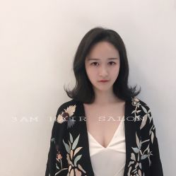 Yishen剪短发作品-3AM HAIR SALON烫发染发接发