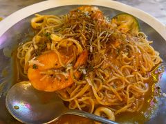 里窝那港口慢熬鲜虾浓汁天使面-The Rug Cafe(王府中环店)