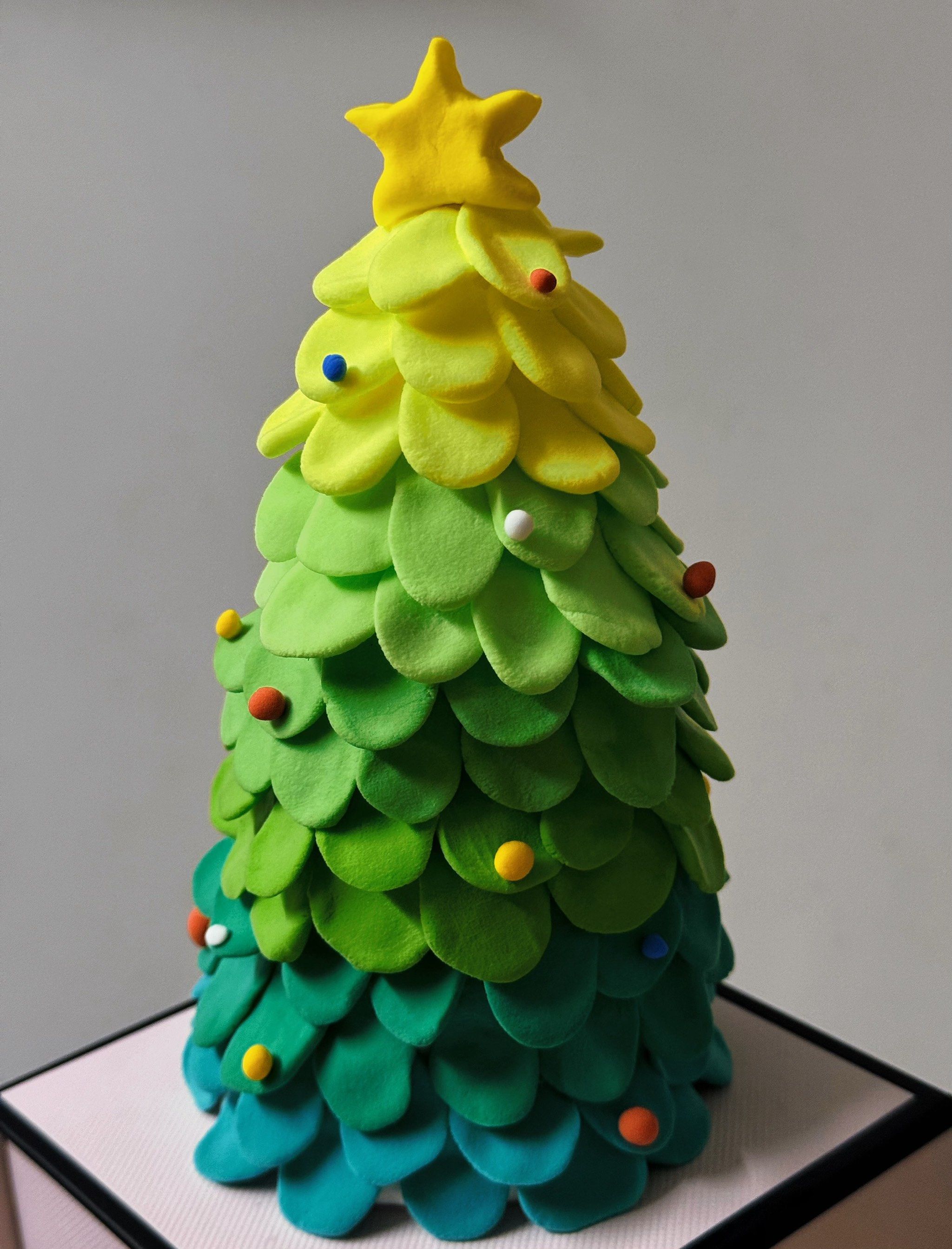 超轻粘土圣诞树