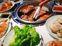 -绿岛港轩海鲜烤肉涮锅自助餐厅