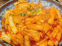 鱼饼炒年糕-泰好吃芝士年糕火锅(独墅湖店)
