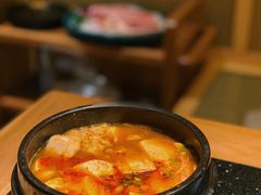 韩式海鲜鲜豆腐脑汤-韩烧牛中牛·甄选黑牛烤肉(黑金店)