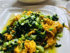 土鸡蛋炒青菜-天桥饭店·特色海鲜(金山嘴渔村店)