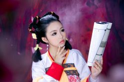 点击看大图 美人天下彩蝶-九月鹰飞汉服摄影工作室