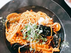 日式辣海鲜意面-机器人火炉披萨