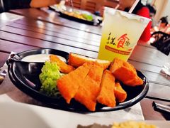 炸虾饼-牛车水美食街