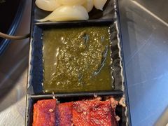 糖蒜韭菜花酱豆腐-洞庭洲·防空洞火锅·铜锅涮肉·烧烤(新百广场店)