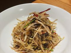 高山菜拌海蜇-四季民福烤鸭店(前门廊房二条店)