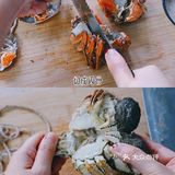 太好吃了！🔥助农买的大闸蟹巨无霸，绝美配方💜