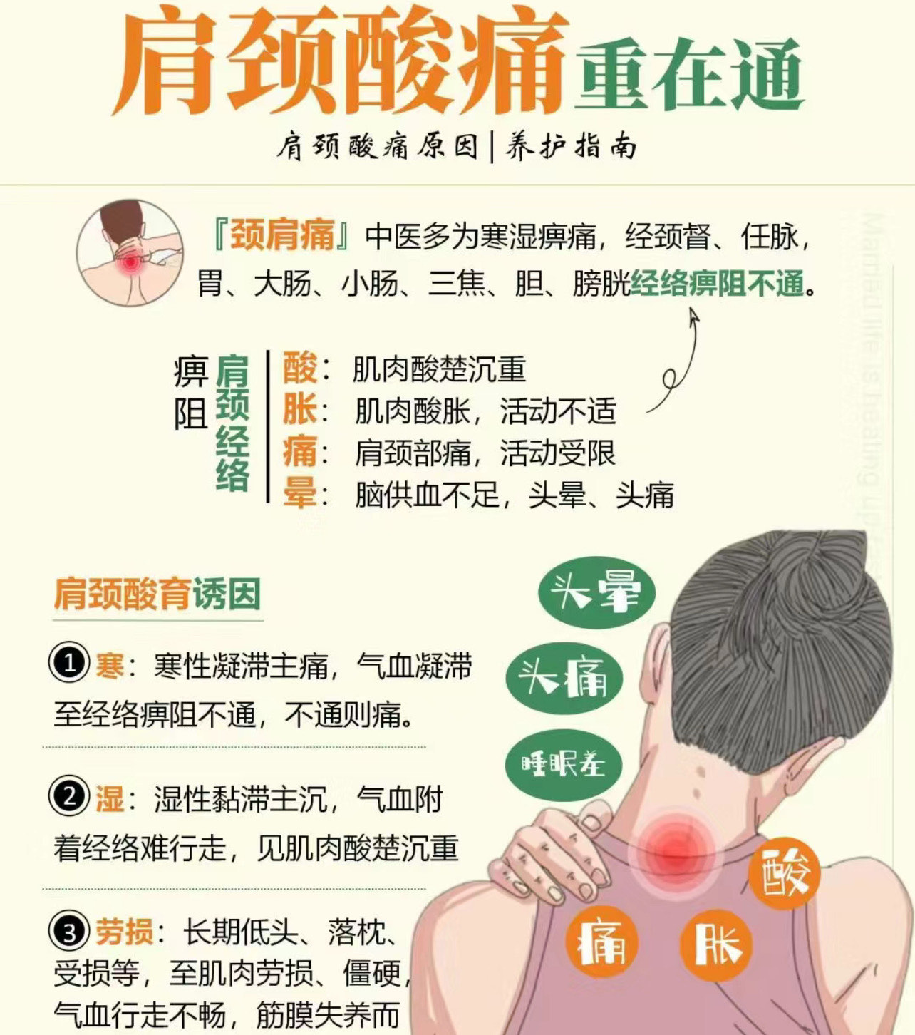 小肠经不通的症状图片