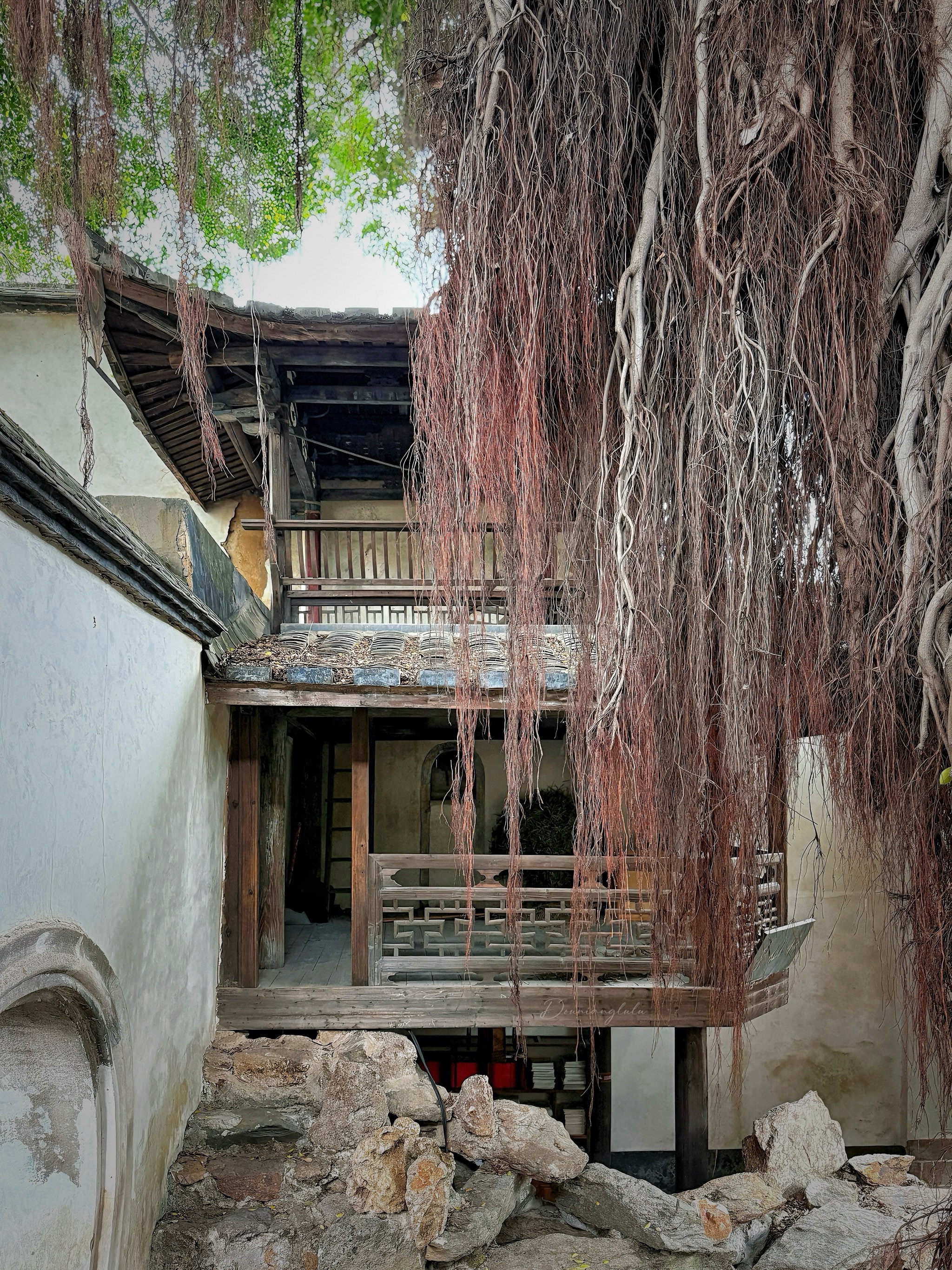 朱紫坊内的中式园林