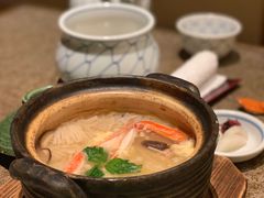 大阪店的火锅后的杂炊粥-蟹道乐(網元別館店)