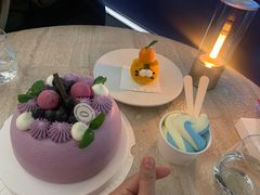 蓝莓鲜奶蛋糕-玲婧胡同·生日蛋糕·餐厅(嘉里城店)