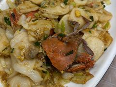 海鲜炒年糕-金海湾海鲜排档(朱家尖店)