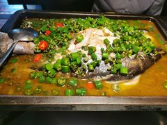 鲜青椒烤鱼-探鱼·鲜青椒爽麻烤鱼(天河优托邦店)
