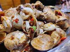 -东来菜馆•手抓海鲜家常菜•海鲜锅贴(鸽子窝店)