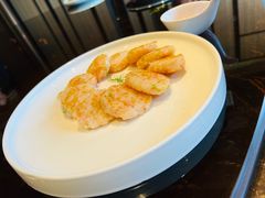 香煎山药虾饼-川旺角川粤融合菜•海景餐厅(星海广场店)