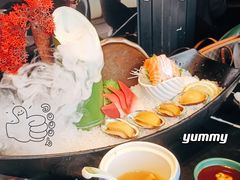 三拼刺身鲍鱼三文鱼北极贝-粤·向群饭店(二沙岛店)