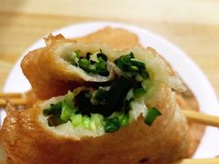素韭菜馅饼-老方子馅饼粥(台东店)