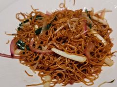 秘制虾子鸡丝煎面-侨美·唐荔园·40年地道粤菜